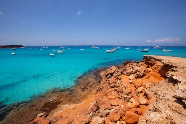 Formentera Spiaggia di Cala Saona Isole Baleari — Foto Stock