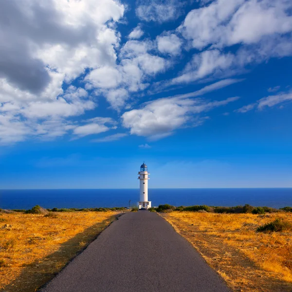 Barbaria cape Lighthouse di Formentera Kepulauan Balearic — Stok Foto