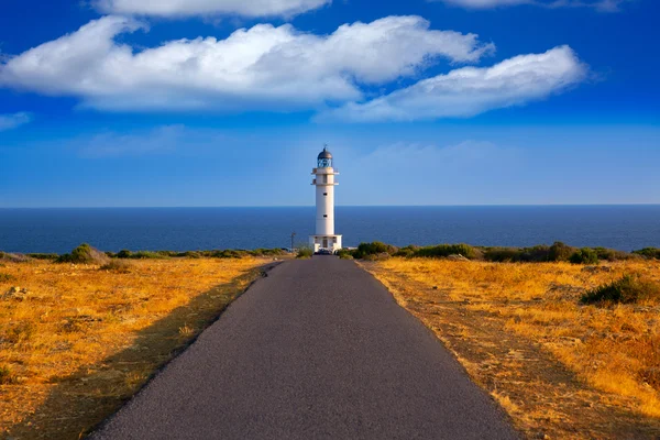 Barbaria cape fyr i formentera Balearerna — Stockfoto