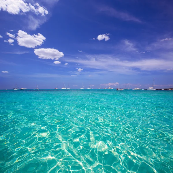 福门特拉岛卡拉两海滩巴利阿里群岛 — 图库照片