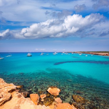 Formentera cala saona beach Balear Adaları