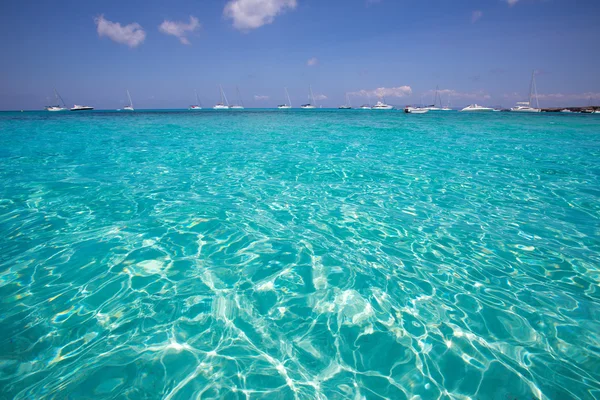 Formentera cala saona beach Baleárské ostrovy — Stock fotografie