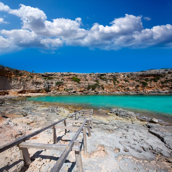 Formentera Cala en Baster in Balearic Islands of Spain — Stock Photo, Image