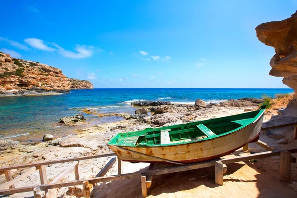 Formentera cala en baster auf den Balearen — Stockfoto