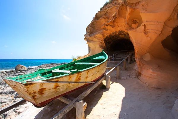 Formentera cala nl baster in Balearen van Spanje — Stockfoto