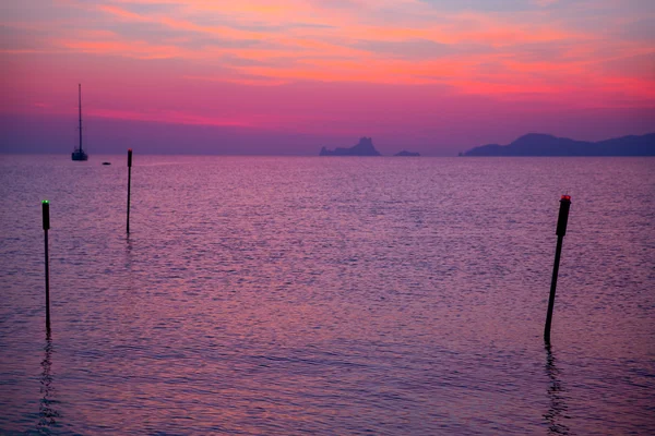 포 르 멘 테라 섬이 비자 일몰 보기 — 스톡 사진