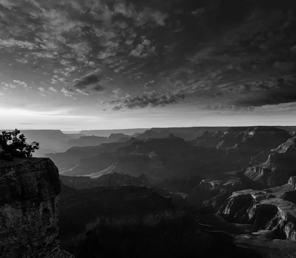 Arizona zonsondergang grand canyon national park yavapai punt — Stockfoto