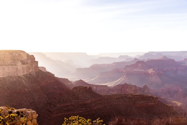 Arizona zonsondergang grand canyon national park yavapai punt — Stockfoto