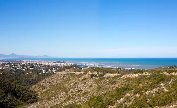Denia en Alicante vista aérea Comunidad Valenciana de España —  Fotos de Stock