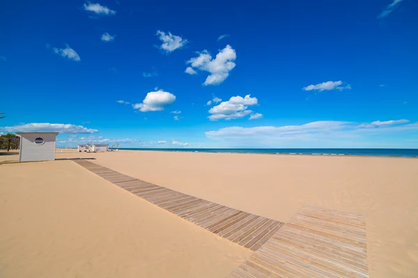 Playa de Gandia en el Mar Mediterráneo de España —  Fotos de Stock