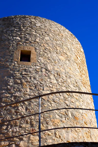 Javea denia san antonio kaps alte windmühlen mauerwerk — Stockfoto