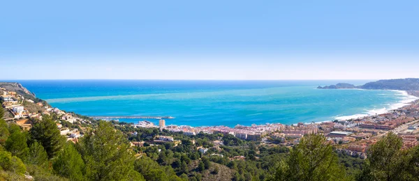 Javea panoramic w alicante ptaka Walencji Wspólnoty spai — Zdjęcie stockowe