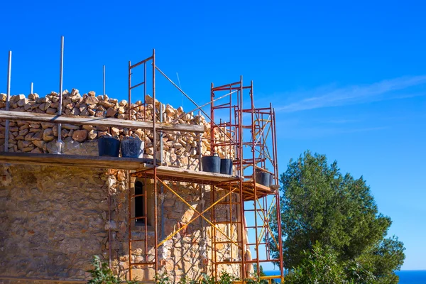 Javea Denia Mediterranean tower masonry improvement — Stock Photo, Image