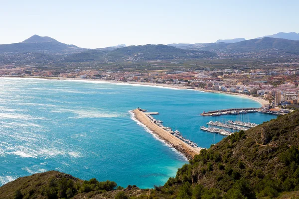 Javea, alicante légifelvételek Valenciai Közösség, Spanyolország — Stock Fotó