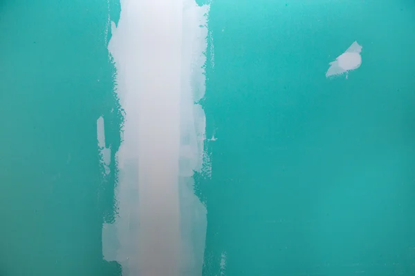 Drywall hydrophobic plasterboard in green plaste seam — Stock Photo, Image