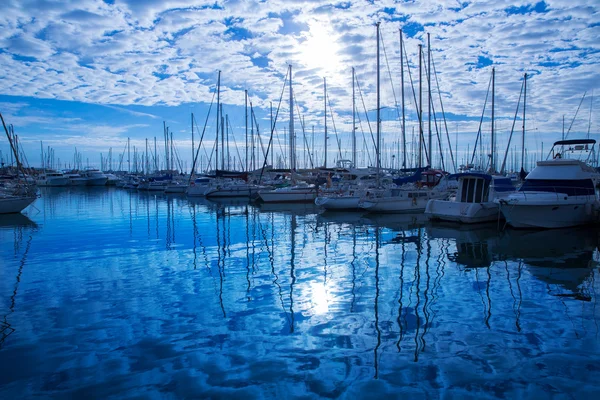 Denia marina port alicante ili Akdeniz — Stok fotoğraf