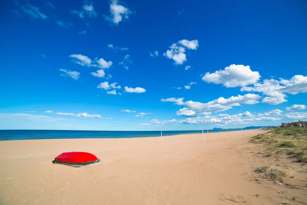 Středomořské písčité pláže ve valencijském Společenství Španělsku — Stock fotografie