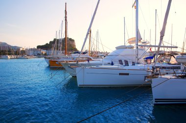 Denia marina tekne alicante valencia eyaletinin İspanya
