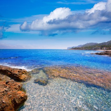Denia alicante las rotas kayalık sahil İspanya