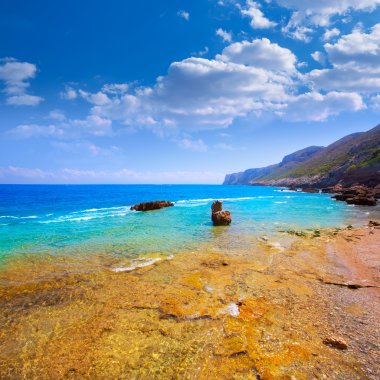 Denia alicante las rotas kayalık sahil İspanya