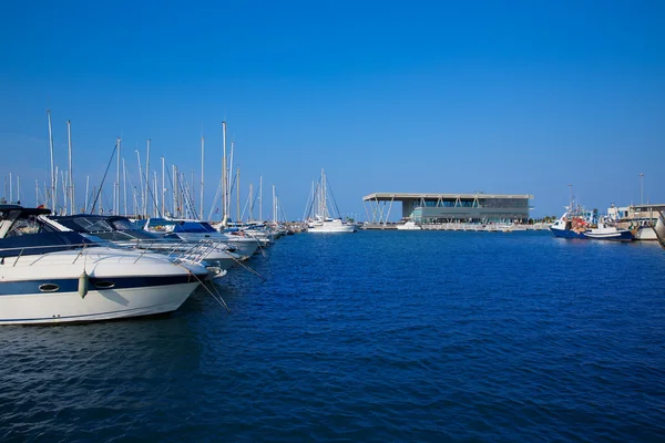 Barcos marina Denia na província de Valência alicante Espanha — Fotografia de Stock