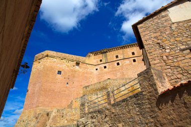 Mora de rubielos teruel Müslüman kale aragon, İspanya