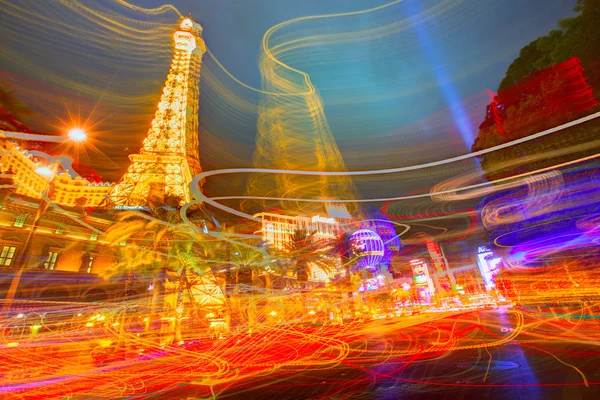 Redactioneel gebruik alleen Las Vegas Nevada Strip's nachts — Stockfoto