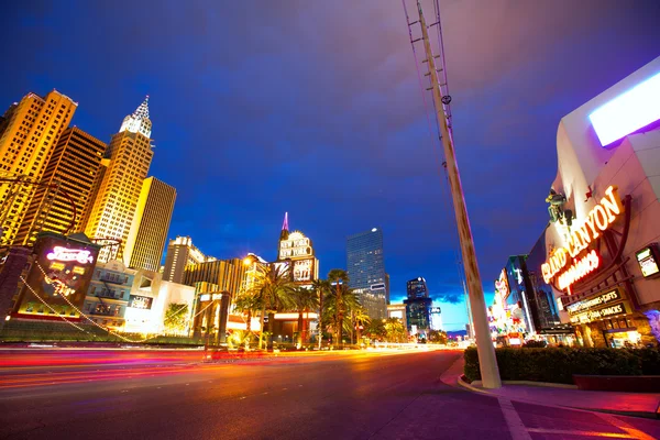 Uso editoriale solo Las Vegas Nevada Strip di notte — Foto Stock