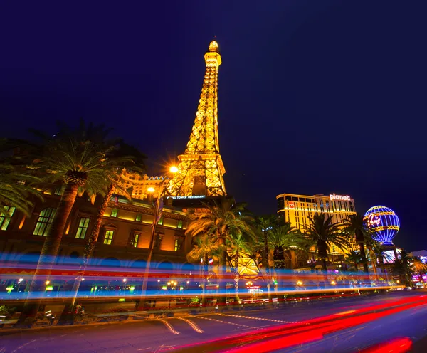 Redakcji używać tylko Las Vegas Nevada Strip w nocy — Zdjęcie stockowe