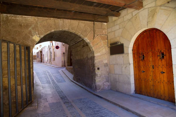 Mora de rubielos i teruel aragon stonewall village — Stockfoto