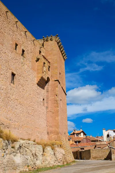 Mora de rubielos teruel muzulmán kastély a Spanyolországi Aragónia — Stock Fotó