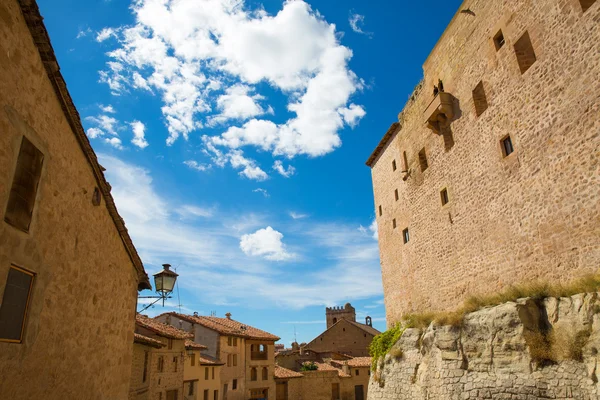 Mora de rubielos teruel muslimský hrad v Aragonii Španělsko — Stock fotografie