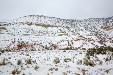 Nevada ABD bahar kar dağlarda
