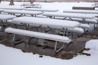 Nevada ABD ilk kar Park眼镜无缝模式复古时髦太阳镜。矢量抽象背景