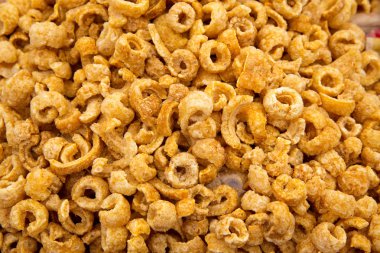Domuz kızartması snack desen doku