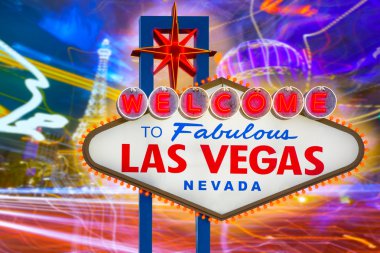 muhteşem las vegas işareti sunset strip ile hoş geldiniz