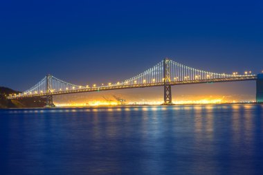 pier 7 California san francisco defne köprü gün batımında