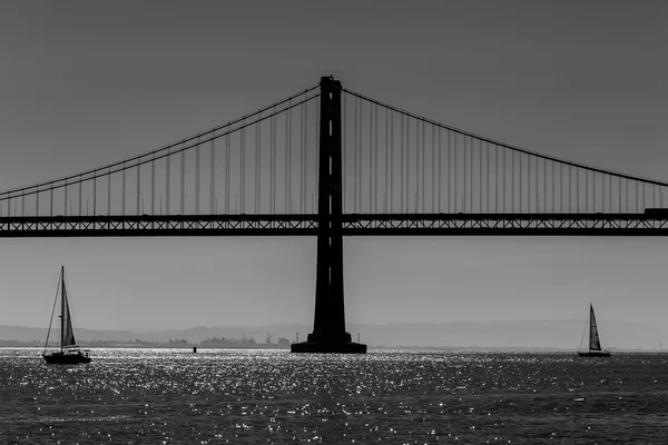 Pier 7 California san francisco defne köprü yelkenli — Stok fotoğraf