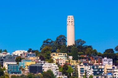 Coit Tower San Francisco California clipart
