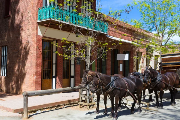 Californië columbia een echte oude westerse goudkoorts stad — Stockfoto