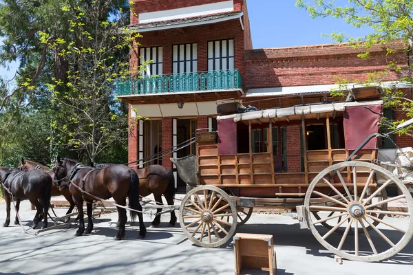 Califórnia Columbia um verdadeiro velho Western Gold Rush Town — Fotografia de Stock