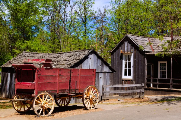 California Columbia carriage in an old Western Gold Rush Town — Stock Photo, Image