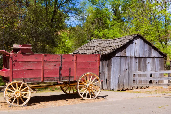 Carruagem da Califórnia Columbia em uma antiga Western Gold Rush Town — Fotografia de Stock