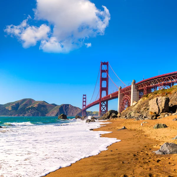 Beach Marshall de puente de Golden Gate de San Francisco California — Foto de Stock