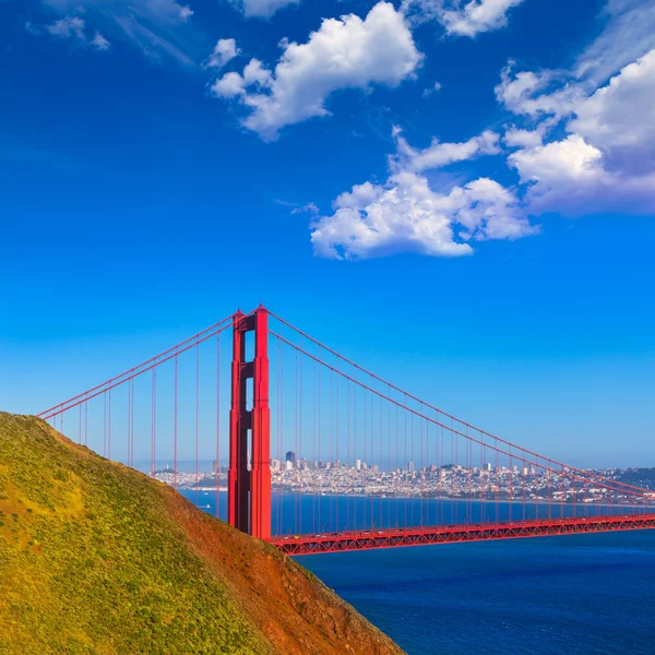 San Francisco Golden Gate Bridge Marin promontoires Californie — Photo