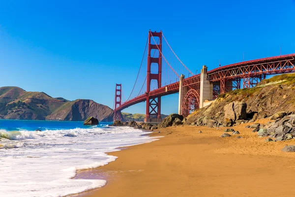 San francisco golden gate bridge marshall beach w stanie Kalifornia — Zdjęcie stockowe