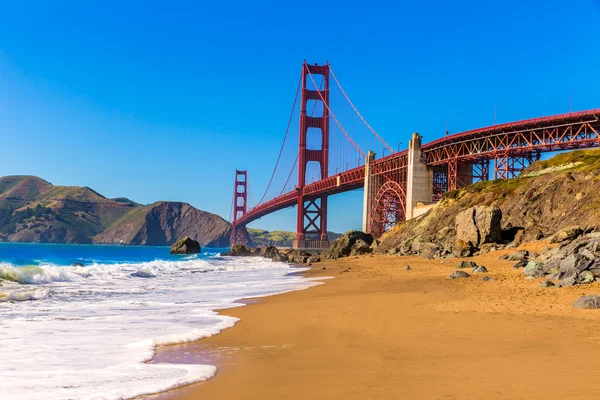 Beach Marshall de puente de Golden Gate de San Francisco California — Foto de Stock