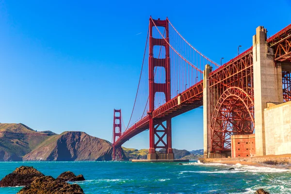 San Francisco Golden Gate Bridge Marshall Strand Kalifornien — Stockfoto