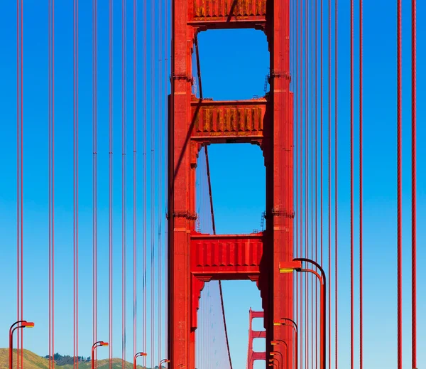 Golden Gate Bridge details in San Francisco California — Stock Photo, Image