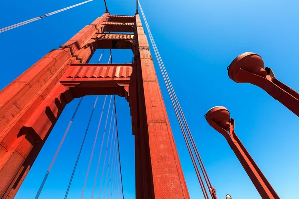 Golden Gate Bridge détails en San Francisco Californie — Photo